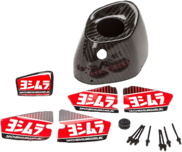 YOSHIMURA - END CAP COVER KIT LEFT SIDE RS9/RS9T LH CF - Image 1