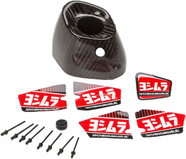 YOSHIMURA - END CAP COVER KIT RIGHT SIDE RS9/RS9T RH CF - Image 1