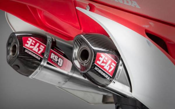 YOSHIMURA - RS-9 HEADER/CANISTER/END CAP EXHAUST DUAL SYSTEM SS-AL-CF - Image 1