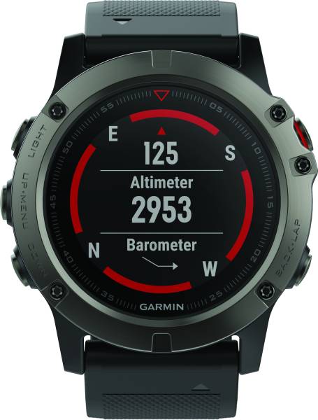 GARMIN - FENIX 5X WATCH W/SAPPHIRE LENS GREY/BLACK 51MM - Image 1