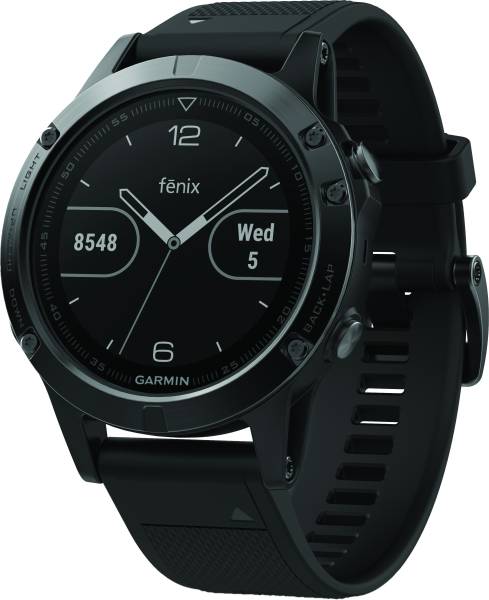 GARMIN - FENIX 5 WATCH W/SAPPHIRE LENS BLACK/BLACK 47MM - Image 1