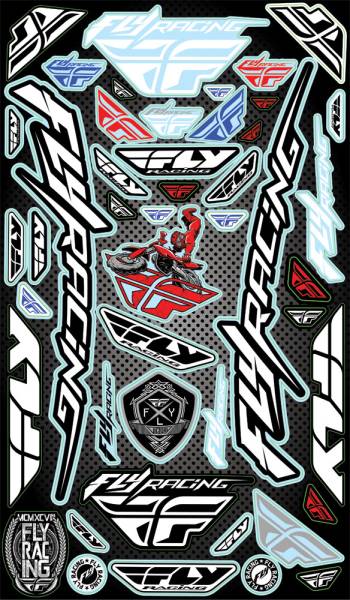 FLY RACING - 2015 STICKER SHEET 10.5"X18" - Image 1