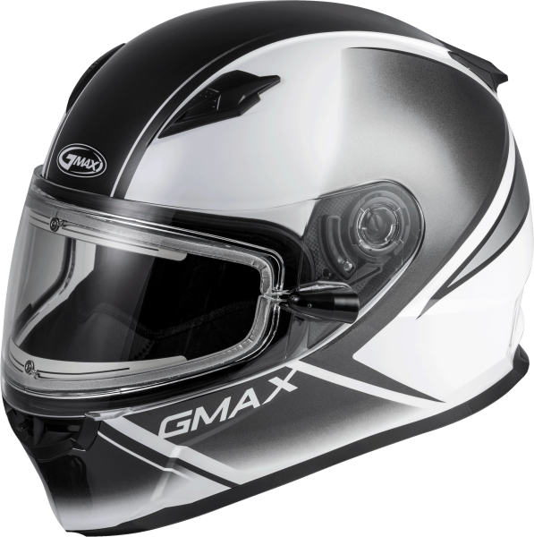 GMAX - FF-49S HAIL SNOW HELMET W/ELEC SHIELD WHITE/BLACK 2X - Image 1