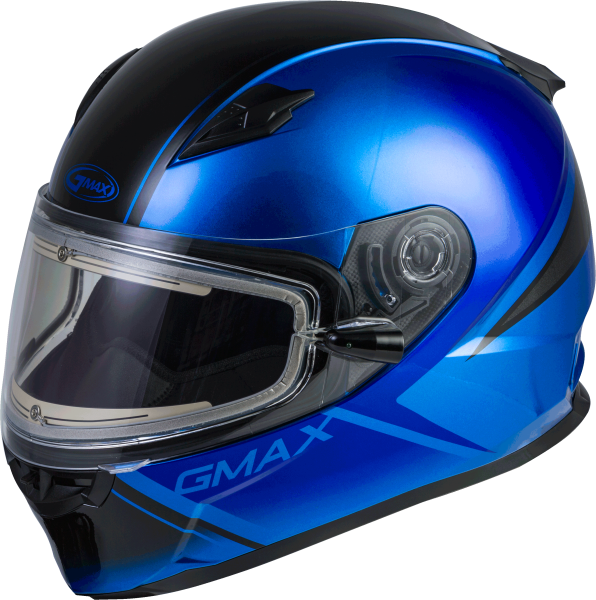 GMAX - FF-49S HAIL SNOW HELMET W/ELEC SHIELD BLUE/BLACK 2X - Image 1