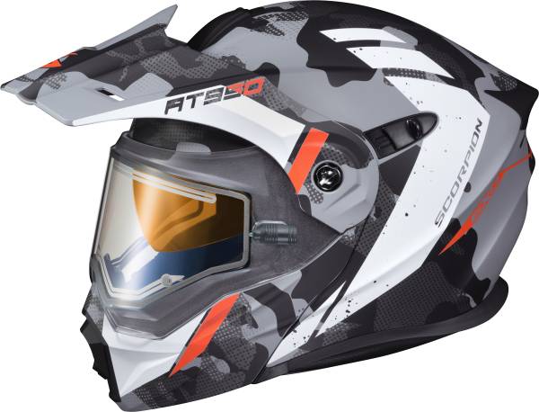 SCORPION EXO - EXO-AT950 COLD WEATHER HELMET OUTRIGGER MATTE GREY 2X (ELEC) - Image 1