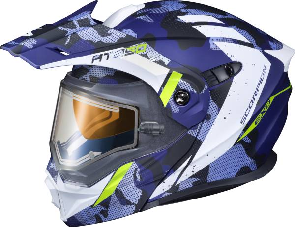 SCORPION EXO - EXO-AT950 COLD WEATHER HELMET OUTRIGGER MATTE BLUE 2X (ELEC) - Image 1