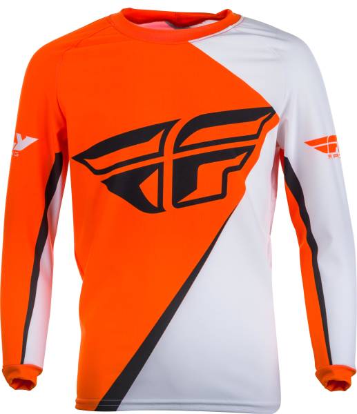 FLY RACING - SNX JERSEY ORANGE/WHITE YOUTH LG - Image 1