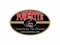 POWERTYE - TIE-DOWN CAM S-HOOK 1.5"X5.5' BLACK PAIR