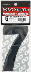 DIRT DIGITS - #7 6" BLACK SUPER X DIGITS 3/PK - Image 2