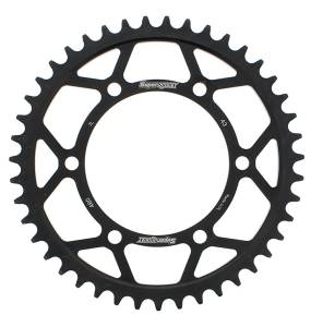 REAR SPROCKET STEEL 43T-525 BLK SUZ/YAM