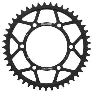 REAR SPROCKET STEEL 45T-525 BLK SUZ/YAM