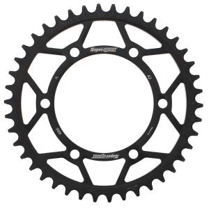 REAR SPROCKET STEEL 42T-520 BLK HON/KAW