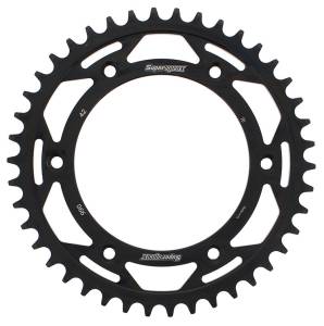 REAR SPROCKET STEEL 42T-520 BLK HUSQ/KTM