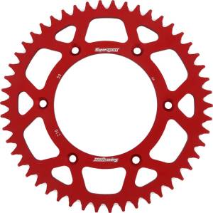 REAR SPROCKET ALUMINUM 50T-520 RED HON