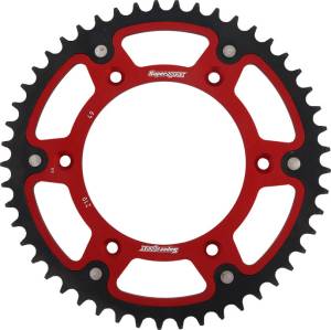 REAR STEALTH SPROCKET ALU/STL 49T-520 RED HON