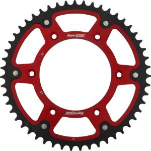 REAR STEALTH SPROCKET ALU/STL 51T-520 RED HON