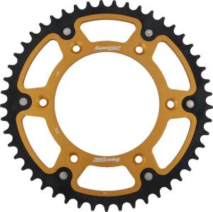 REAR STEALTH SPROCKET ALU/STL 49T-520 GLD HON