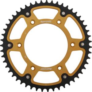 REAR STEALTH SPROCKET ALU/STL 51T-520 GLD HON