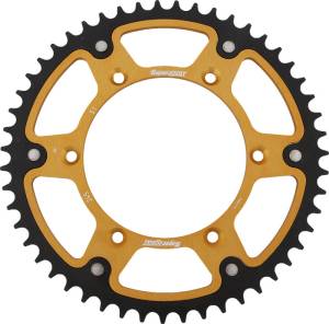 REAR STEALTH SPROCKET ALU/STL 51T-520 GLD YAM