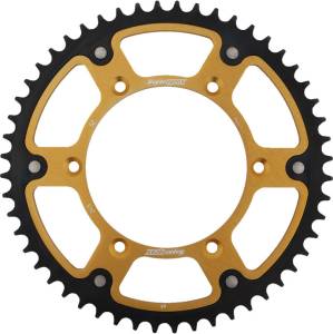 REAR STEALTH SPROCKET ALU/STL 52T-520 GLD YAM