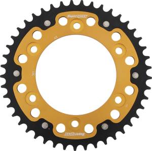 REAR STEALTH SPROCKET ALU/STL 45T-520 GLD HON