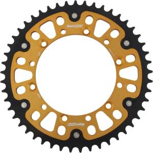 REAR STEALTH SPROCKET ALU/STL 49T-520 GLD KAW