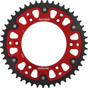 REAR STEALTH SPROCKET ALU/STL 47T-520 RED BETA