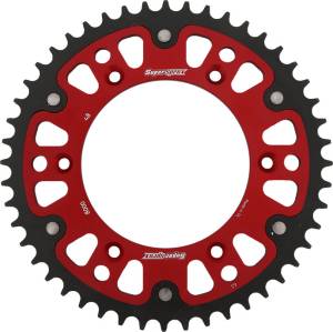 REAR STEALTH SPROCKET ALU/STL 48T-520 RED BETA