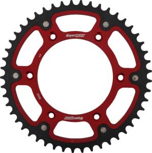 REAR STEALTH SPROCKET ALU/STL 49T-520 RED BETA