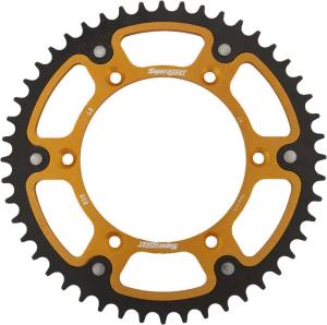 REAR STEALTH SPROCKET ALU/STL 48T-520 GLD SUZ