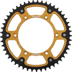 REAR STEALTH SPROCKET ALU/STL 49T-520 GLD SUZ