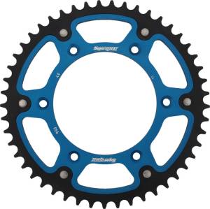 REAR STEALTH SPROCKET ALU/STL 49T-520 BLU HUSQ/KTM