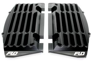 HIGH FLOW RADIATOR BRACES BLACK