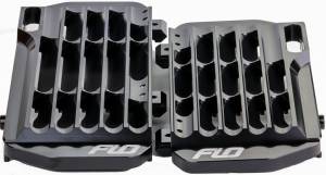 HIGH FLOW RADIATOR BRACES BLACK