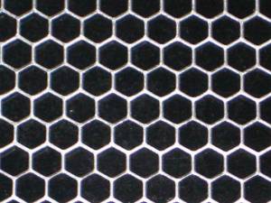 ALUMINUM MESH SHEET 18" X 18" HONEYCOMB