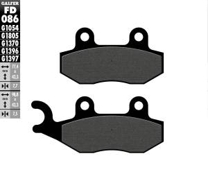 BRAKE PADS SEMI METALLIC FD086G1054