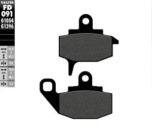 BRAKE PADS SEMI METALLIC FD091G1054