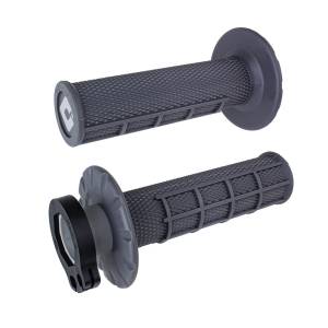 HALF WAFFLE LOCK-ON GRIP GRAPHITE