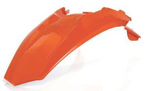 REAR FENDER W/TAILLIGHT TAB ORANGE