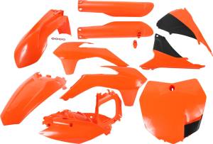 FULL PLASTIC KIT ORANGE/BLACK