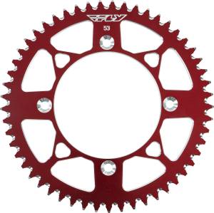 REAR SPROCKET ALUMINUM 53T-420 RED HON