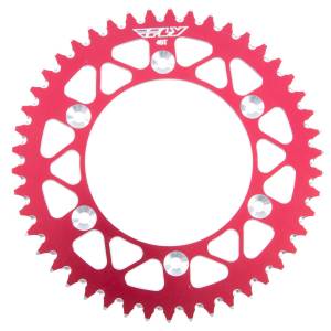 REAR SPROCKET ALUMINUM 46T-520 RED HON