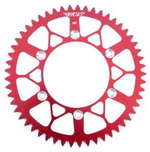 REAR SPROCKET ALUMINUM 53T-520 RED HON