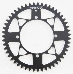 REAR SPROCKET ALUMINUM 51T-420 BLK KAW/SUZ