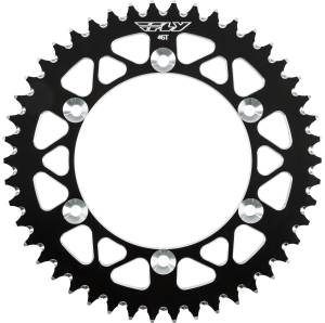 REAR SPROCKET ALUMINUM 46T-520 BLK HON/YAM