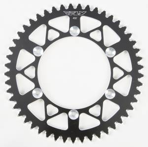 REAR SPROCKET ALUMINUM 49T-520 BLK HON/YAM