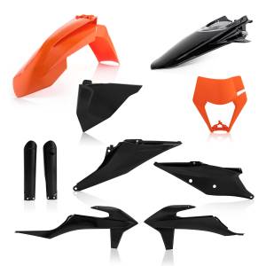 FULL PLASTIC KIT ORANGE/BLACK KTM