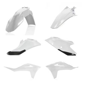 PLASTIC KIT GAS/KTM WHITE/BLACK