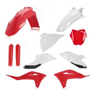 FULL PLASTIC KIT GAS/KTM RED/WHITE