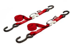 TIE-DOWN CAM S-HOOK 1"X5.5' RED PAIR